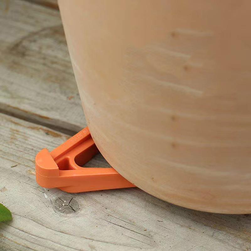4Pcs Plant Pot Foot Flower Pot Support Invisible Triangle Holder Breathable Flower Pot Risers Garden Potted Planting Tool