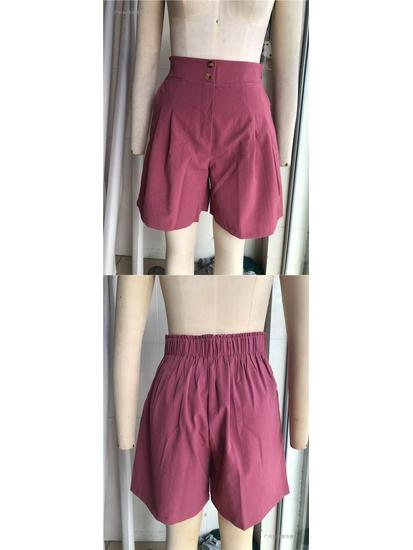 2026TK Summer Women's High-Waisted Loose Wide-Leg Shorts