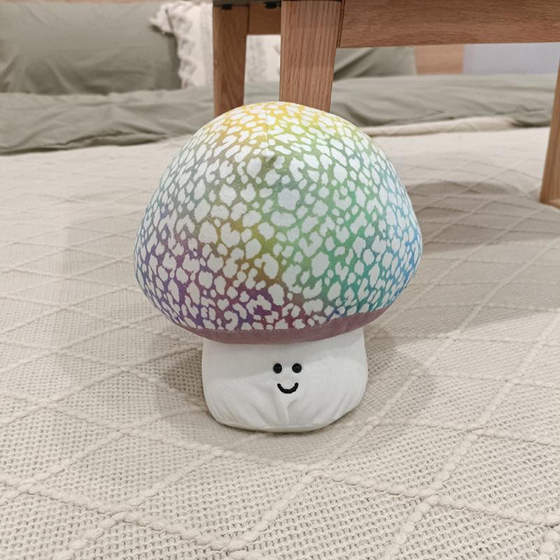 Cute Shiitake Mushrooms Plush Toy 18x20cm New Stuffed Vegetables Mushroom Soft Pillow Doll Toys Kawaii Gift
