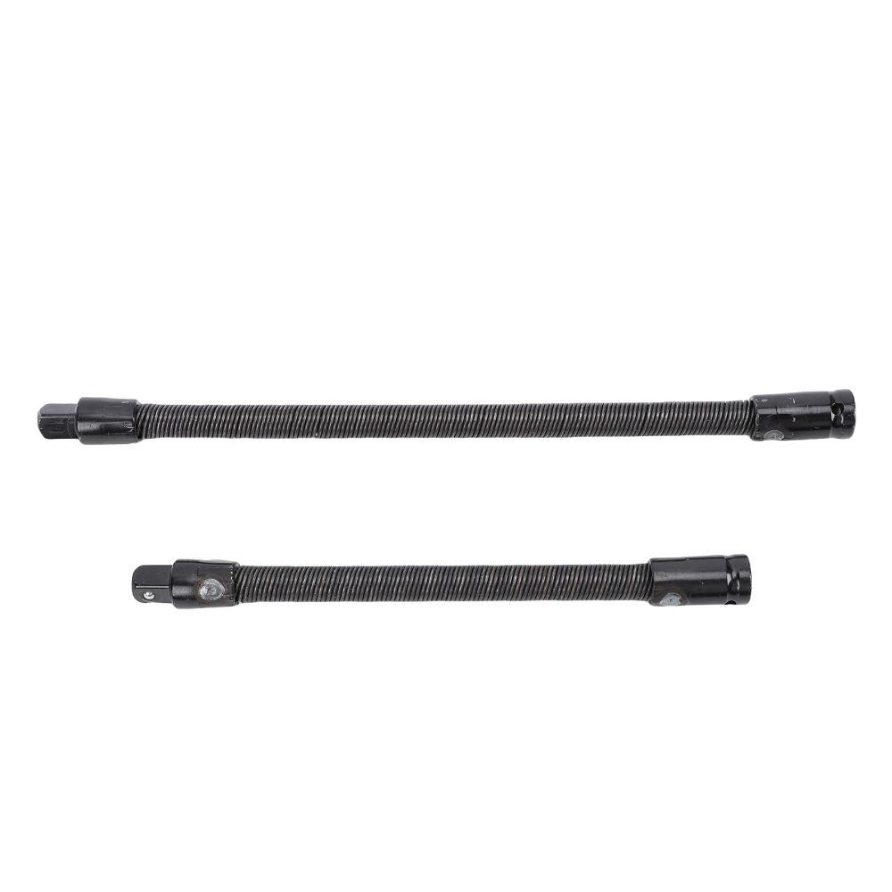 2pcs Spring Steel Bendable Socket Extender Flex Reach Tool Industrial Mechanical Projects