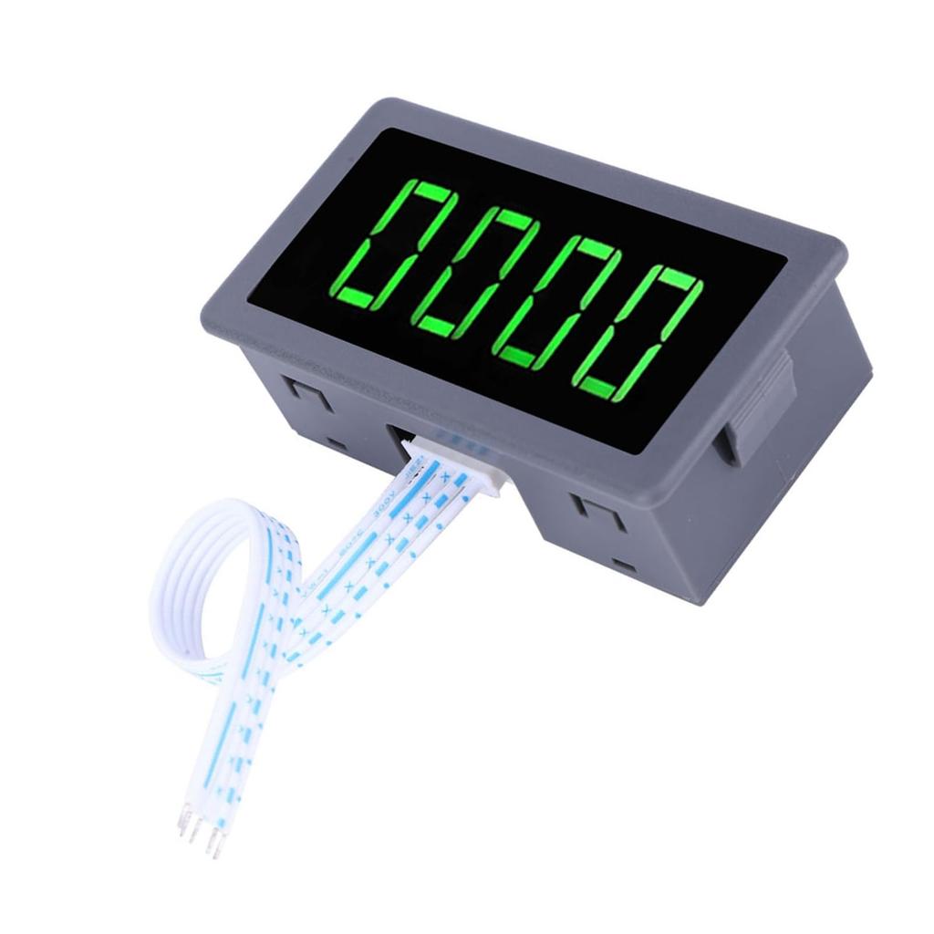 LOCADENCE Tachometer, DC 8V-24V 40mA LED Screen Motor Tachometer with Clear 10-9999Rpm 3-Wire NPN