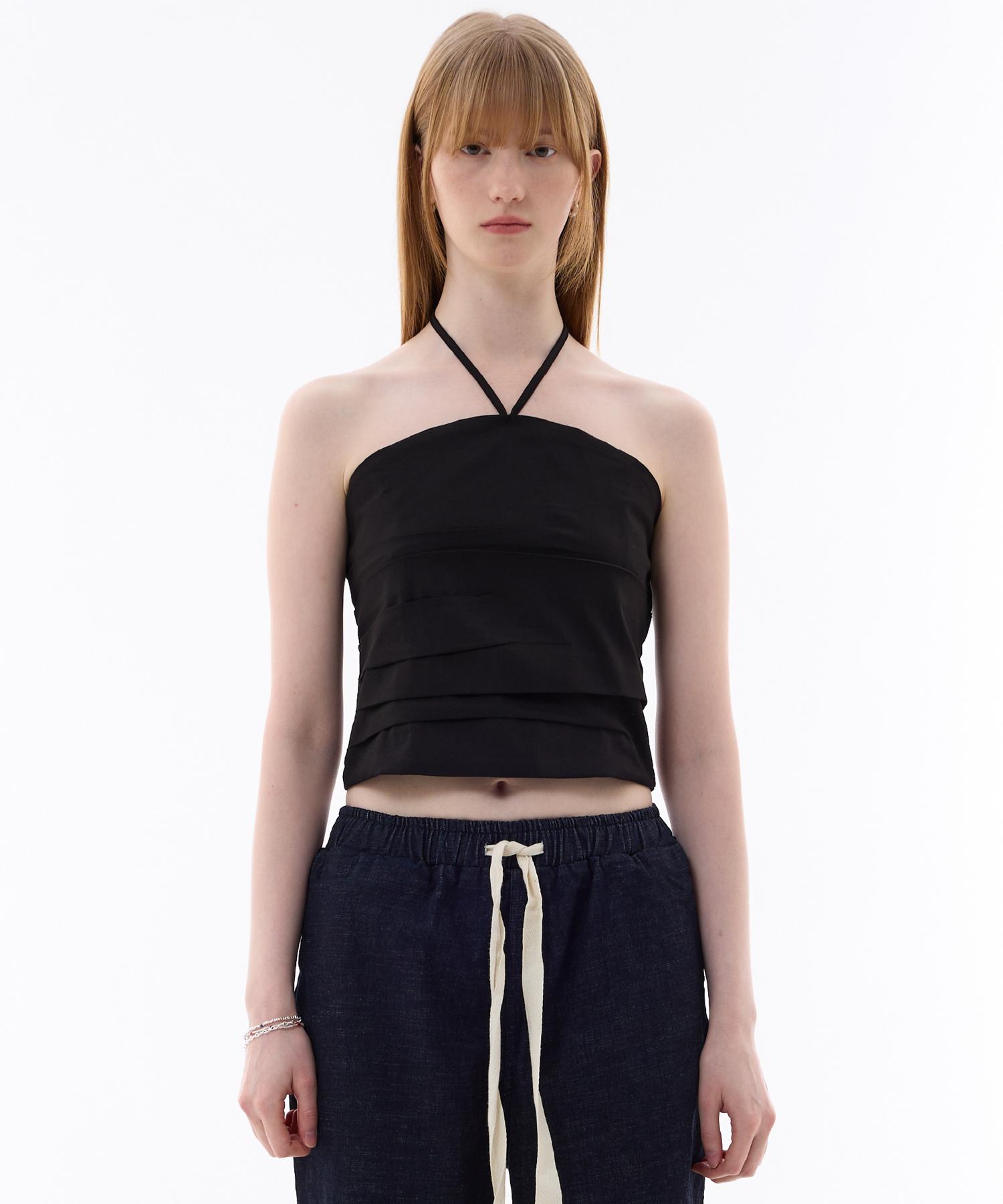 Ari Mellifluous String Tube Top / Black Black/Free