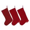 Christmas Stocking Snowman Santa Design Soft Xmas Stockings with Plush Cuff Fireplace Hanging Socks Candy Bag for Tree Fireplace Window Staircase