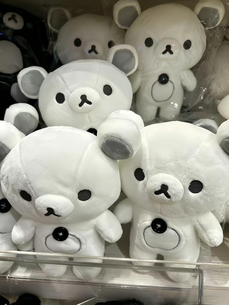 Rilakkuma Plush Doll Cartoon Bear Toys Kawaii Room Decor Toys Teddy Bear Korilakkuma Stuffed Doll Kids Accompany Sleep Toy