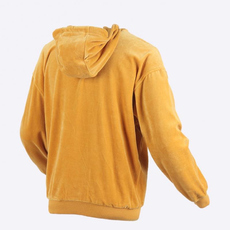 New Balance Velour Long Hoodie Yellow