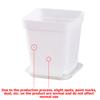 10pcs 7x7cm Plastic Square Flower Pot with Cover Garden Balcony Office Desktop Flower Pot Plant Growing Container