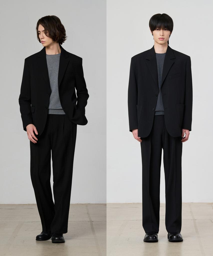 Hyoji Customizing Setup Suit Set (F01-Black)