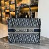 [Gebraucht] Book Tote Medium Blaues Canvas Bestickte Monogramm Handtasche - Sehr Gut #UNL185