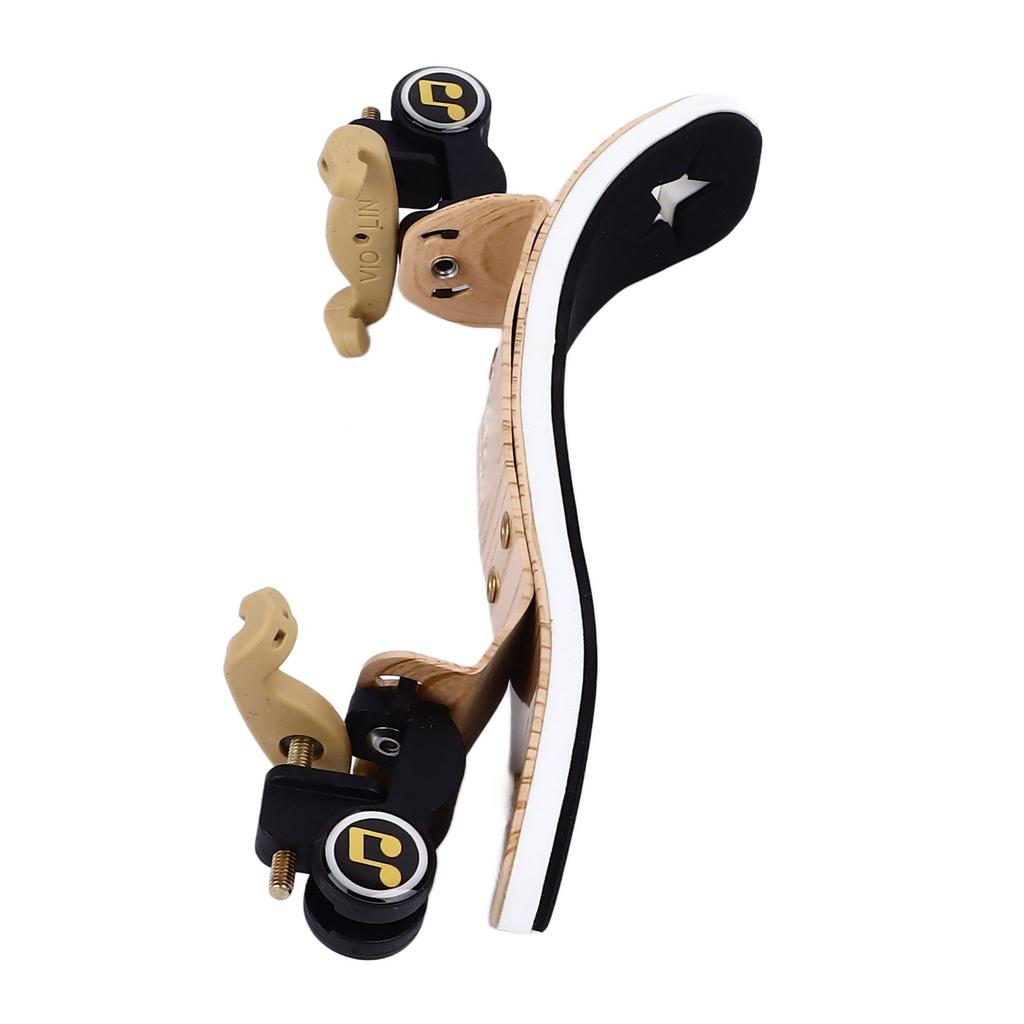 Violin Shoulder Rest Collapsible Height Adjustable Ergonomic Violin Shoulder Support for 1 2 Wood Grain