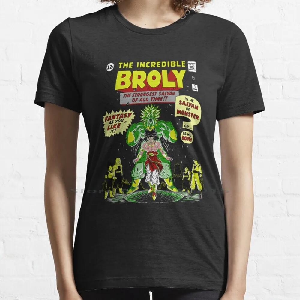 The Incredible Broly T Shirt 100 Cotton Rbrow Super Cartoons Animation Anime Manga Tv Z Broly Idea Quote Sayings Funny Humor