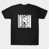 Men Black Print T-shirt Ronaldo No-Cut Transfer Paper Print Cotton Tshirt