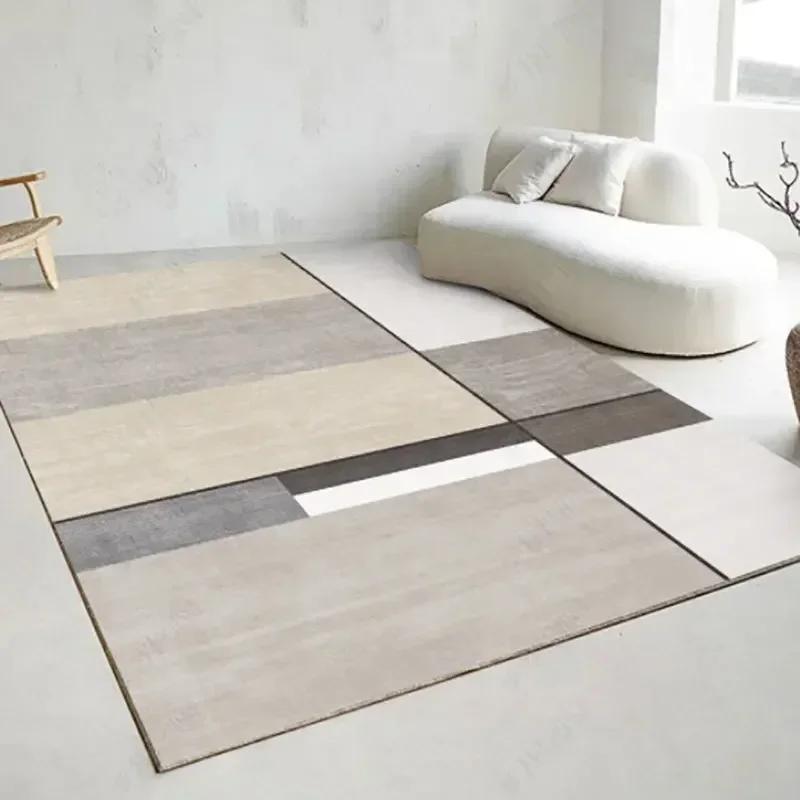 

Simple Living Room Carpet Bedroom Bed Floor Paving A Large Area of Fully Covered Sofa Coffee Table Light Luxury High Sense Mat 80x120cm