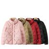 Down Cotton-padded Clothes Women's Short Models, New Winter Cotton-padded Clothes for Women's Small Loose and Thickened Stand-up Neck Cotton-padded