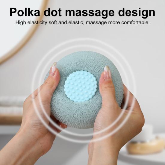 4 pezzi di spugna da bagno esfoliante per la doccia, super morbida, con ventosa, per il corpo