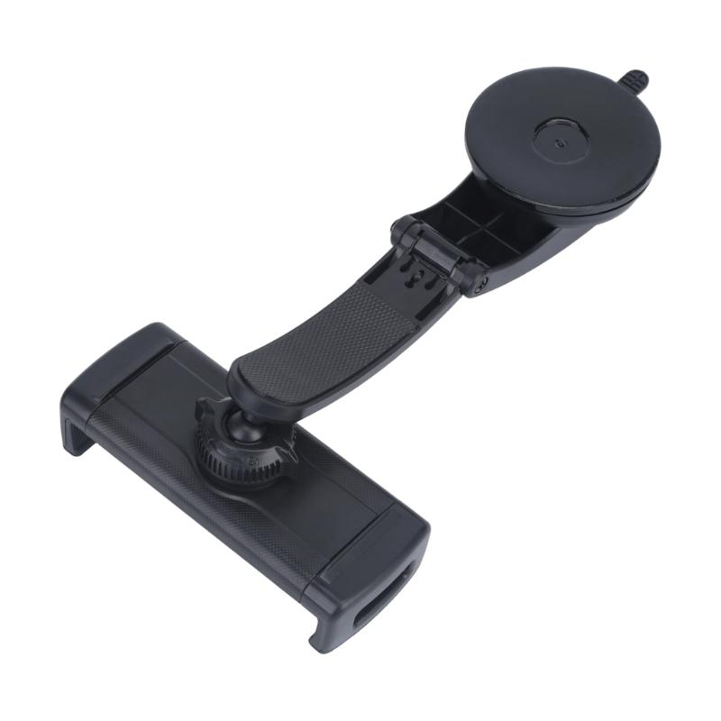 Car Tablet Stand with Suction Cup Base, Viewing Arm and Clamp Frame for Daily Commute Navigation, Travel Viewing and Passenger Use