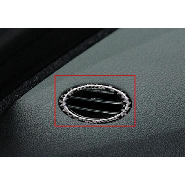 Real Carbon Fiber Dashboard Side Outlet Vent 2009-15 Cover Trim For Benz E-Class