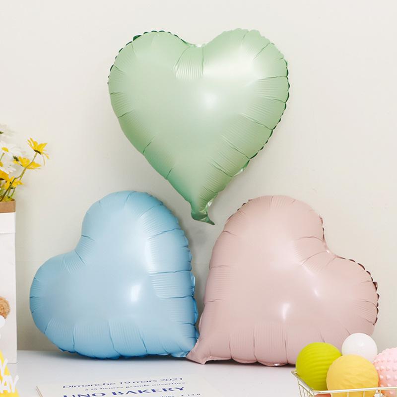 18-Inch Heart-Shaped Aluminum Film Aluminum Foil Balloon Celebrates Wedding, Valentine'S Day Confession, Party Decoration Scene Arrangement
