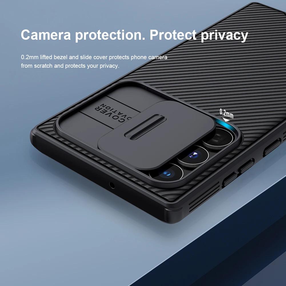 For Samsung Galaxy S22 Ultra Phone Case,NILLKIN Camera Protection Slide Protect Cover Lens Protection Case for Galaxy S22 Ultra