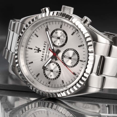 Black Friday [Official] Maserati Competizione Stainless Steel Multifunction Men's Watch R8853100018, 10 ATM Water Resistance, Japanese Movement, 2-Yea