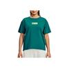 Under Armour Project Rock Logo Print Rundhals-T-Shirt Damen Tops Aqua 1376917-722