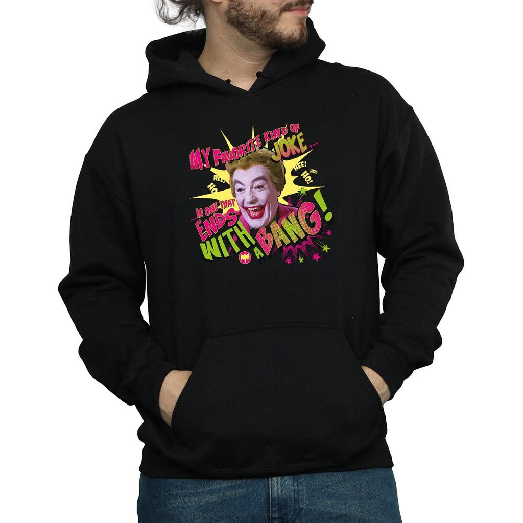 DC Comics Mens Batman TV Series Joker Bang Hoodie