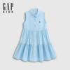 Gap Girls' Cotton Bear Doll Collar Sleeveless Tiered Dress