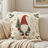 Merry Christmas Green Cushion Cover Breathable Short Plush Cushion Covers Machine Washable WrinkleResistant Soft Durable