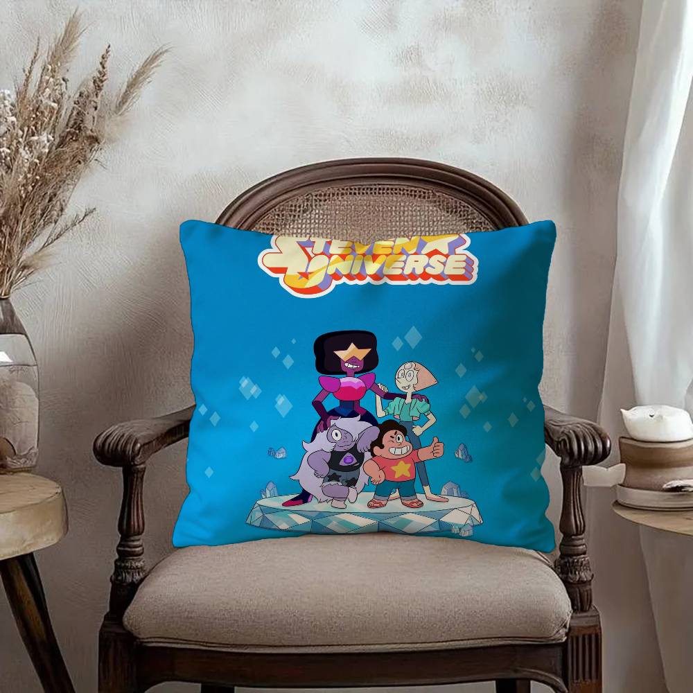 Steven Universe Animation Pillow Covers Cartoon Sofa Decorative Home Double-sided Printing Short Plush Cute Cushion Cover