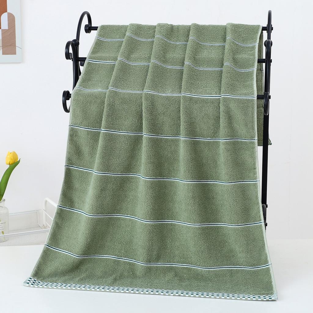 Pure Cotton Large Bath Towel Plain Color Simple Soft Wrap Towel Beach Towel Household Bathroom Export