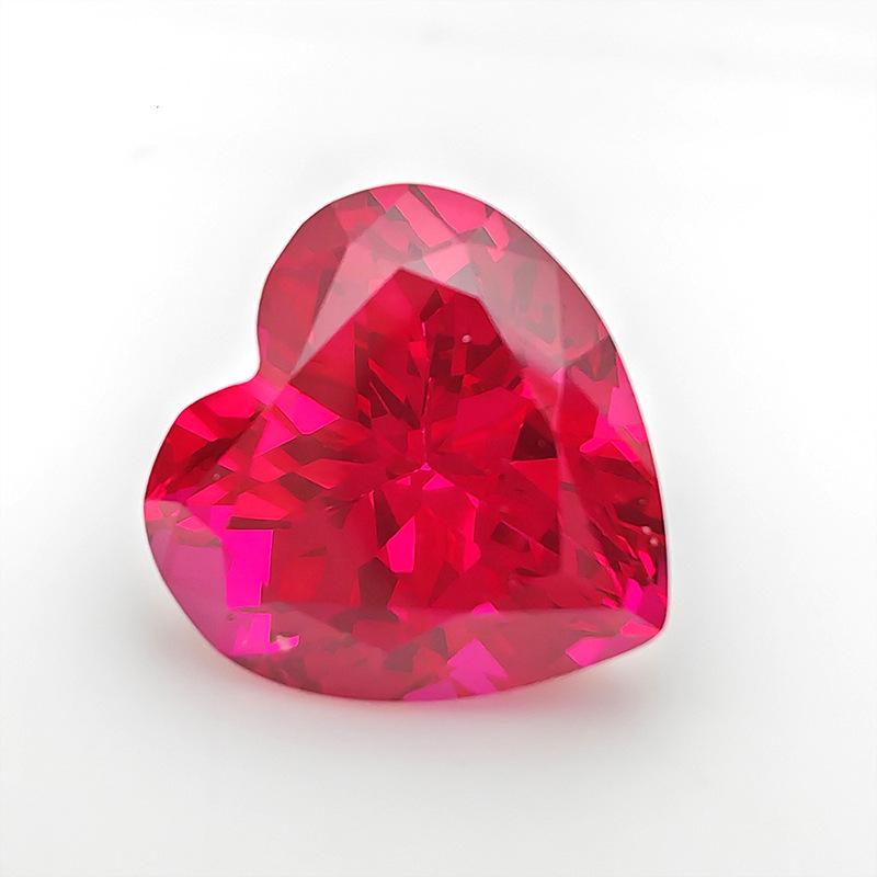 Aocai Bao Shi Lab-Grown Ruby Precision-Cut Loose Stone, AGL Certified Mainstone for Jewelry.