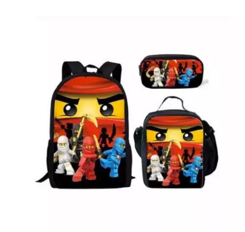 Cartoon-Rucksack-Set 3 Teile Leichte Schultasche für Mittelschüler Umhängetasche