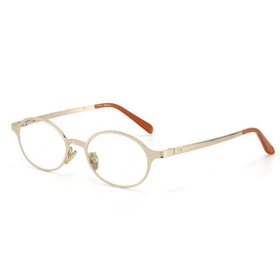 2026 New Fashion High End Brand Women's Metal Luxury Eyeglass Frame Leisure Business Retro Decoration Transparent Men's Glasses