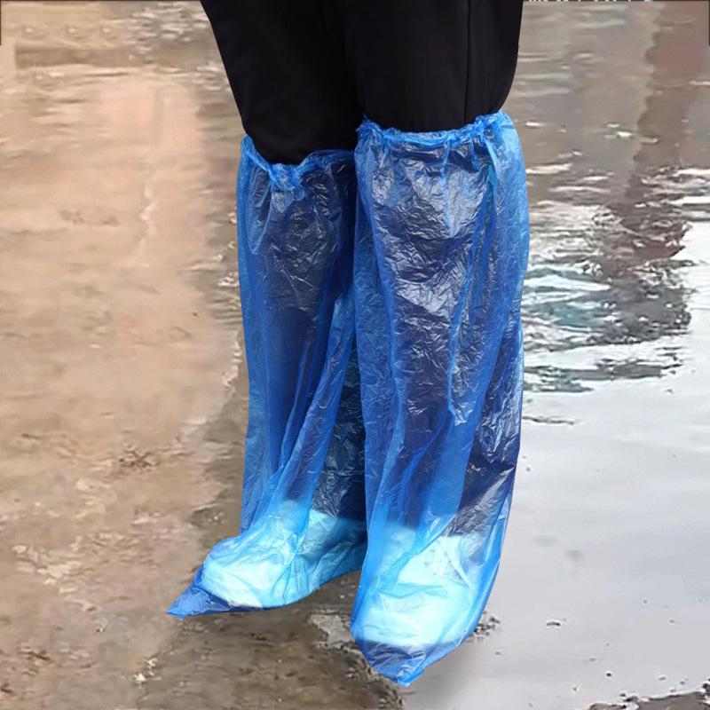 Transparenter wasserdichter Schuhüberzug Einweg-wasserdichter Schuhüberzug Outdoor Rafting Wasserdichte Regenmantelstiefel Oberschenkelhoher Fußüberzug