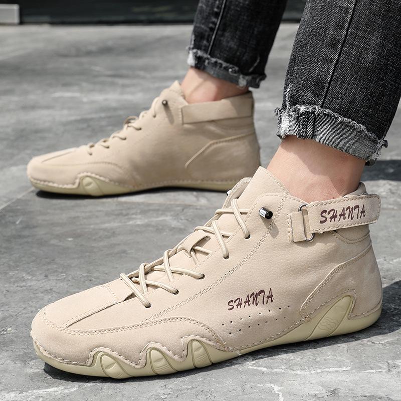 Large Size Men's Martin Boots - Mid-Cut Casual Shoes for Autumn/Winter