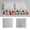 Silicone Crafting Mold Geometric Shape Handmade Beads Supplies Silicone Texture Suitable for Craft and Studio Projects