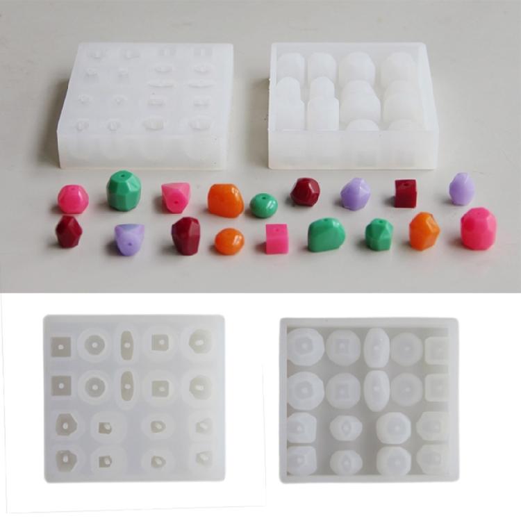 Silicone Crafting Mold Geometric Shape Handmade Beads Supplies Silicone Texture Suitable for Craft and Studio Projects