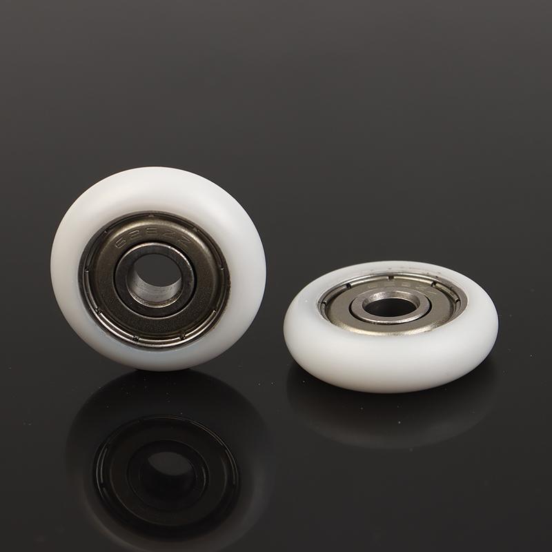 2 stk 6*25*7Mm Sfærisk overflate Gummibelagt Lagerhjul Pom Innpakket Lagerhjul Plastlagerhjul Møbelbeslag