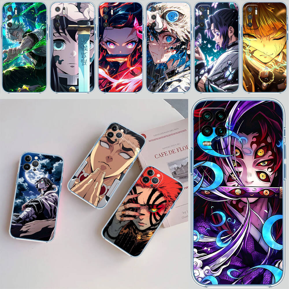 Demon Slayer Case for Motorola G10 G20 G04 E30 E40 E22 E20 E13 E15 G22 G23 G05 G75 G35 G55 E22S E7 G6 G7 G8 G9 Plus Power Play