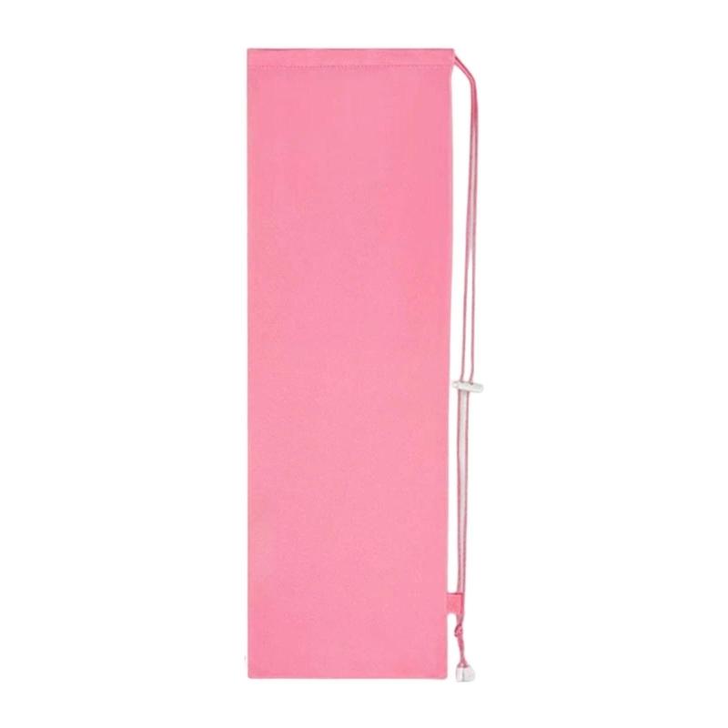 

Премиальная фланелевая сумка для бадминтонных ракеток, мягкий прочный чехол для хранения, пружинные пряжки для надежной фиксации, спортивный аксессуар розовый