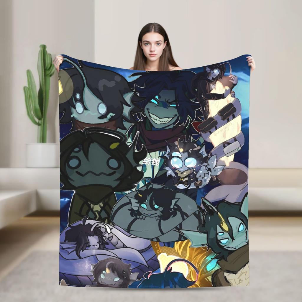 Soft Blankets Decorative Sebastian Solace Pressure Game Throw Blanket  Flannel Bedspread For Couch Bed Aesthetic Sofa Bed Cover