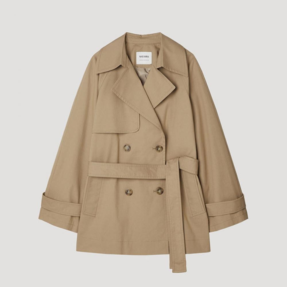 

Напівтренч She Smiss зі суміші бавовни Swwbyp11030 Ca Camel/66