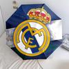 Real Madrid CF  pattern, automatic folding umbrella, portable and foldable design, 8 ribs, a Christmas or birthday gift.