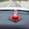 Ornamento profumatore per auto con diamante di cristallo, Maitreya Loto Buddista decorazione consolle centrale, eccetto odore benedizione regali per ragazzi