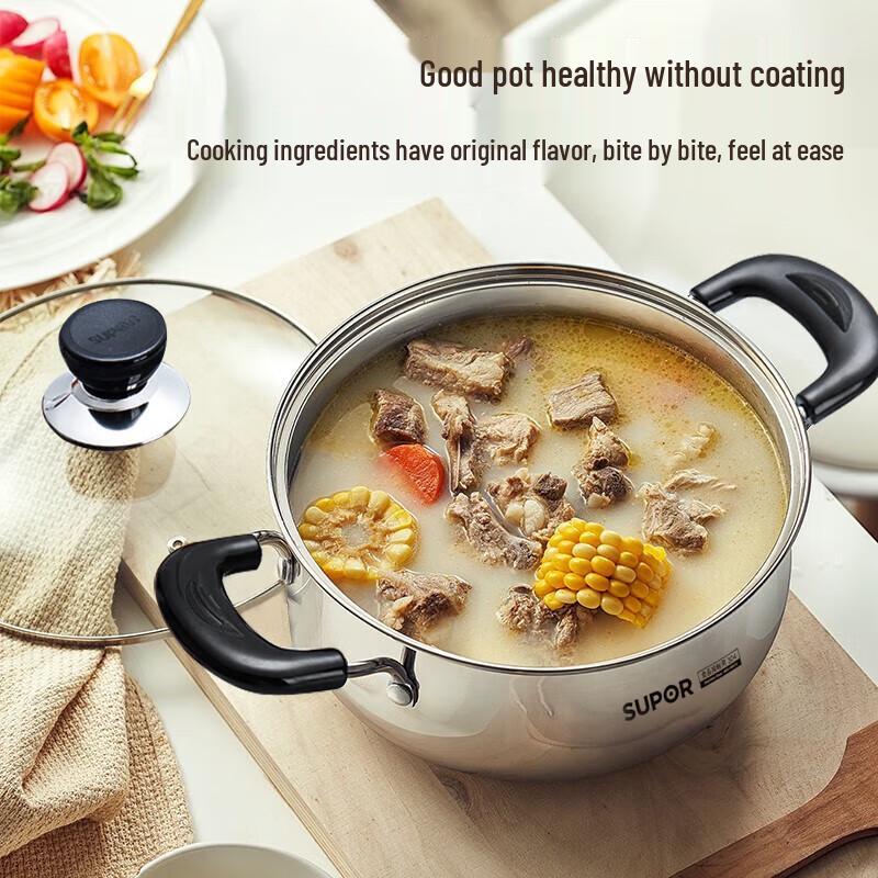 Supor 304 Stainless Steel Thickened Stockpot