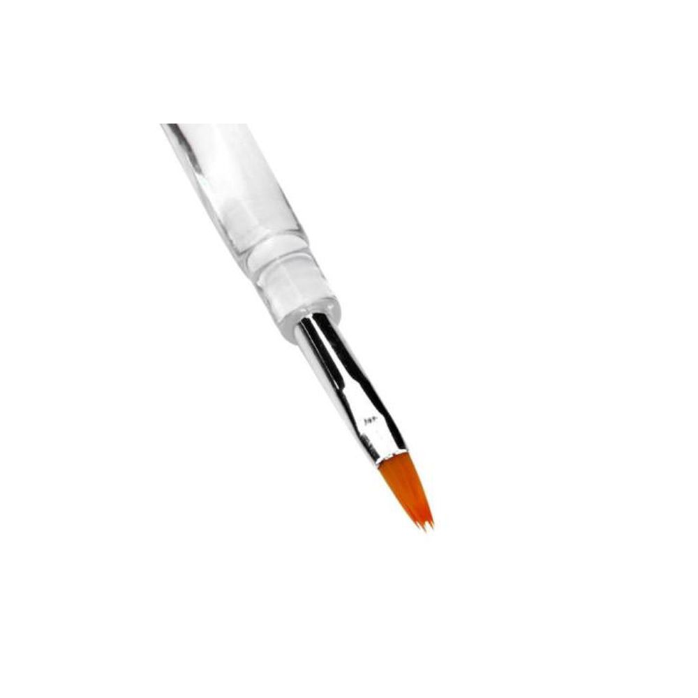 Transparent Crystal Handle Portable Flexible Lip Brushes Applicator Lipstick