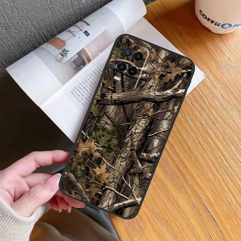 Wicked Hunting Camo Camouflage Case For Oppo A60 A40 A80 A16 A76 A96 A98 A58 A78 A18 A38 A57 A17 A74 A54 A94 A15 A5 A6 Pro