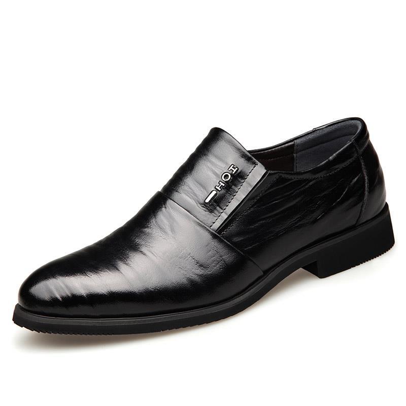 

Spring and autumn breathable business soft-soled men s casual shoes, one pedal, middle-aged and elderly shoes 44