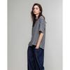 Demana Bare Feel Summer Color-Block Striped T-Shirt
