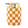 Bathroom Supplies Ceramic Emulsion Bottle Square Soap Dispenser Shower Gel Bottle Shampoo Press Bottle Bathroom Decoration 350ML