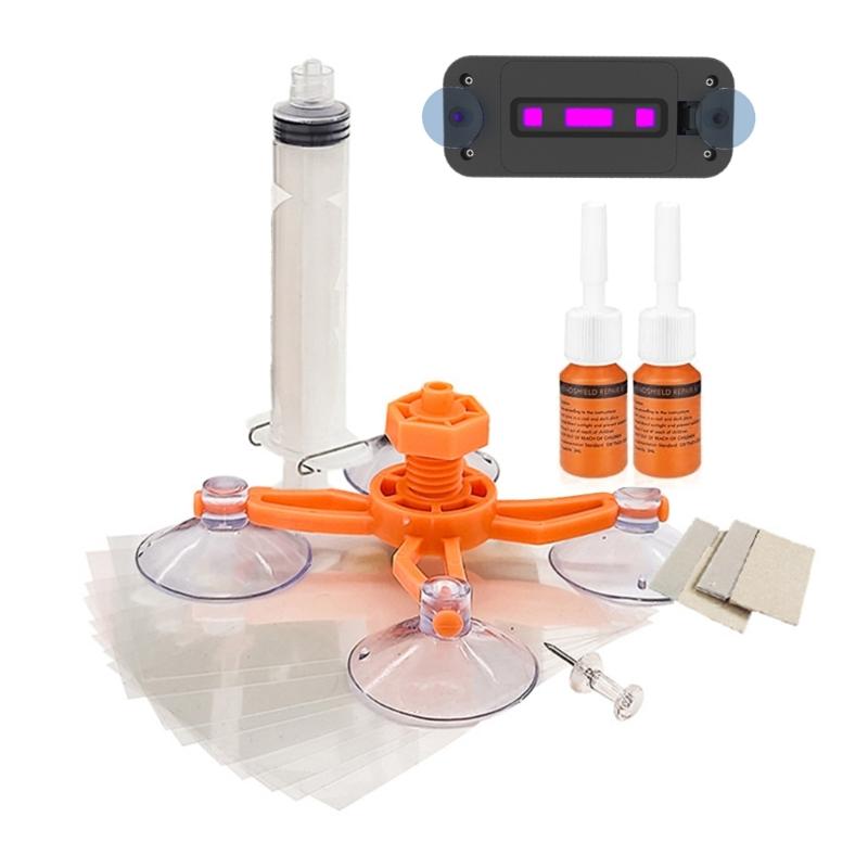 

Windshield Crack Repair Kit for Quick Fix of Chips and Cracks with Drying Device for Faster Result Home Use Maintenance 1